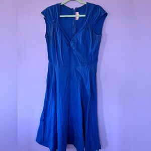Pin up girl clothing  Blue Women's Dress